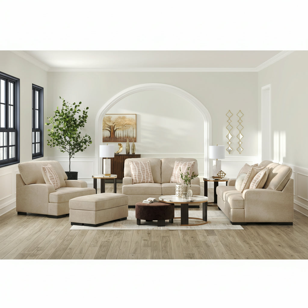 High Profile Sofa and Loveseat