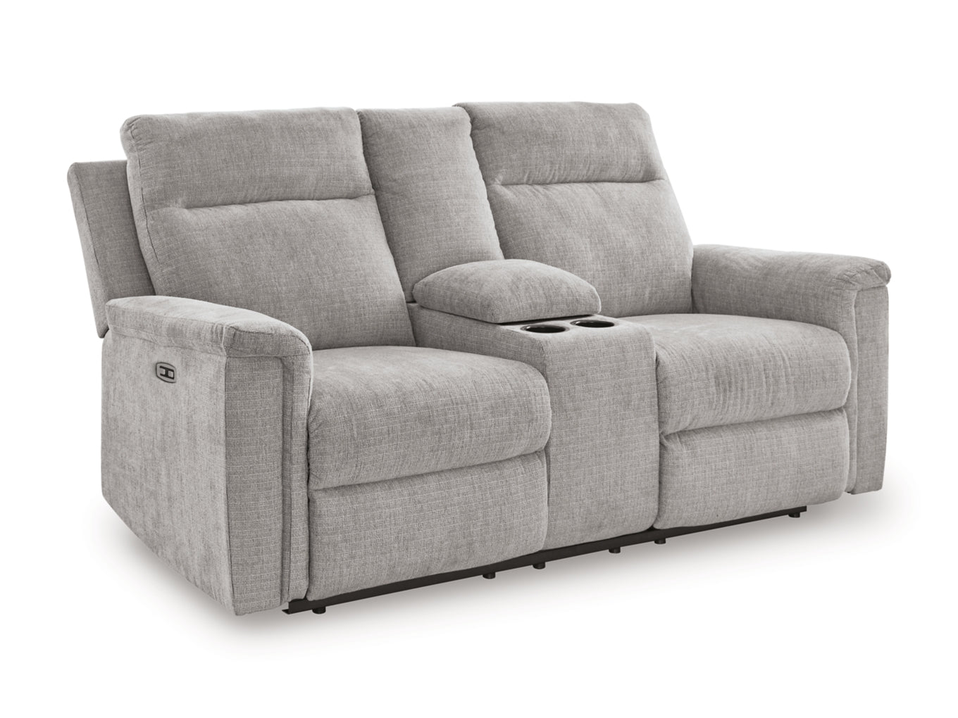 Barnsana DBL Reclining Power Loveseat w/Console by Ashley Furniture