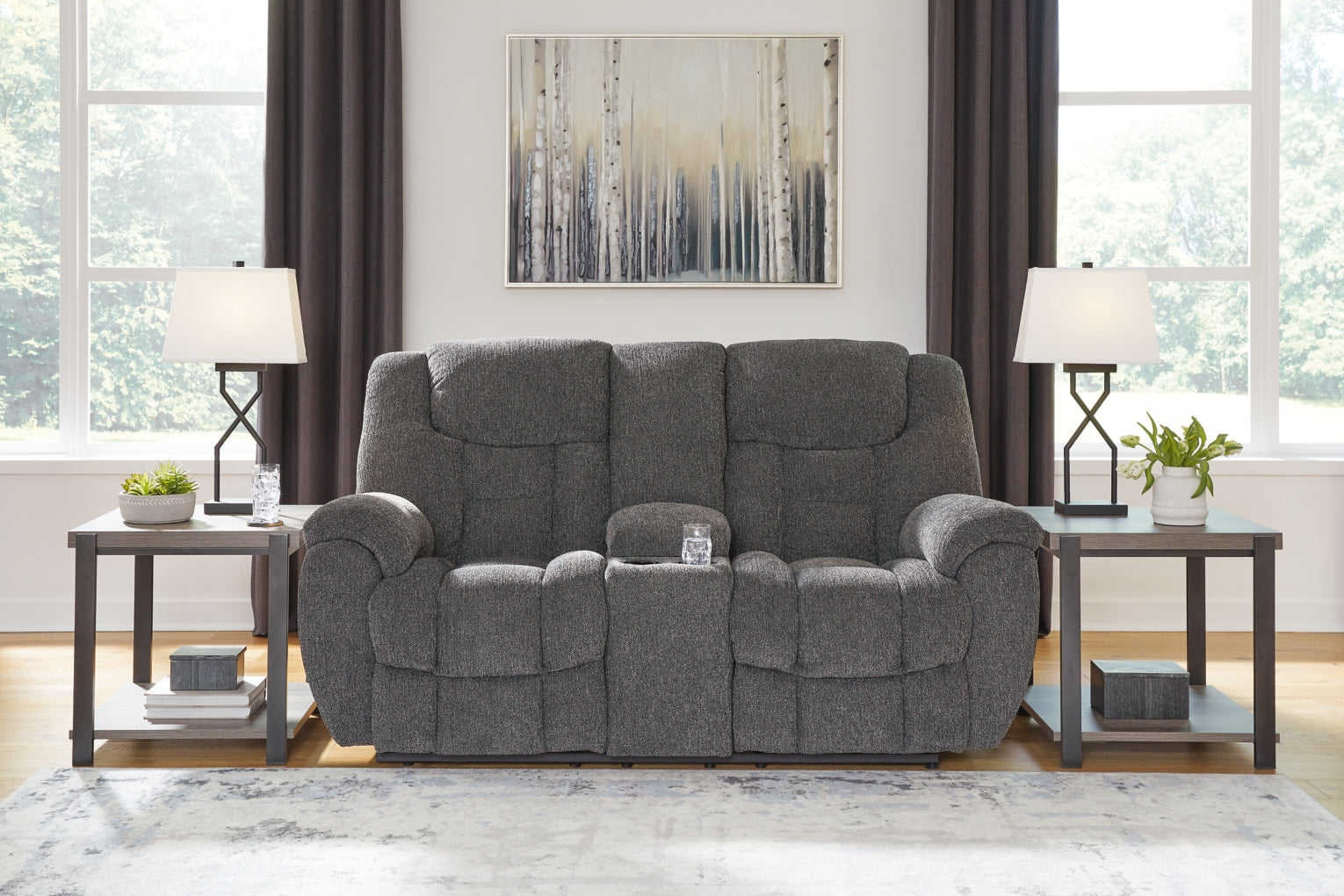 Foreside DBL Reclining Loveseat w/Console by Ashley Furniture