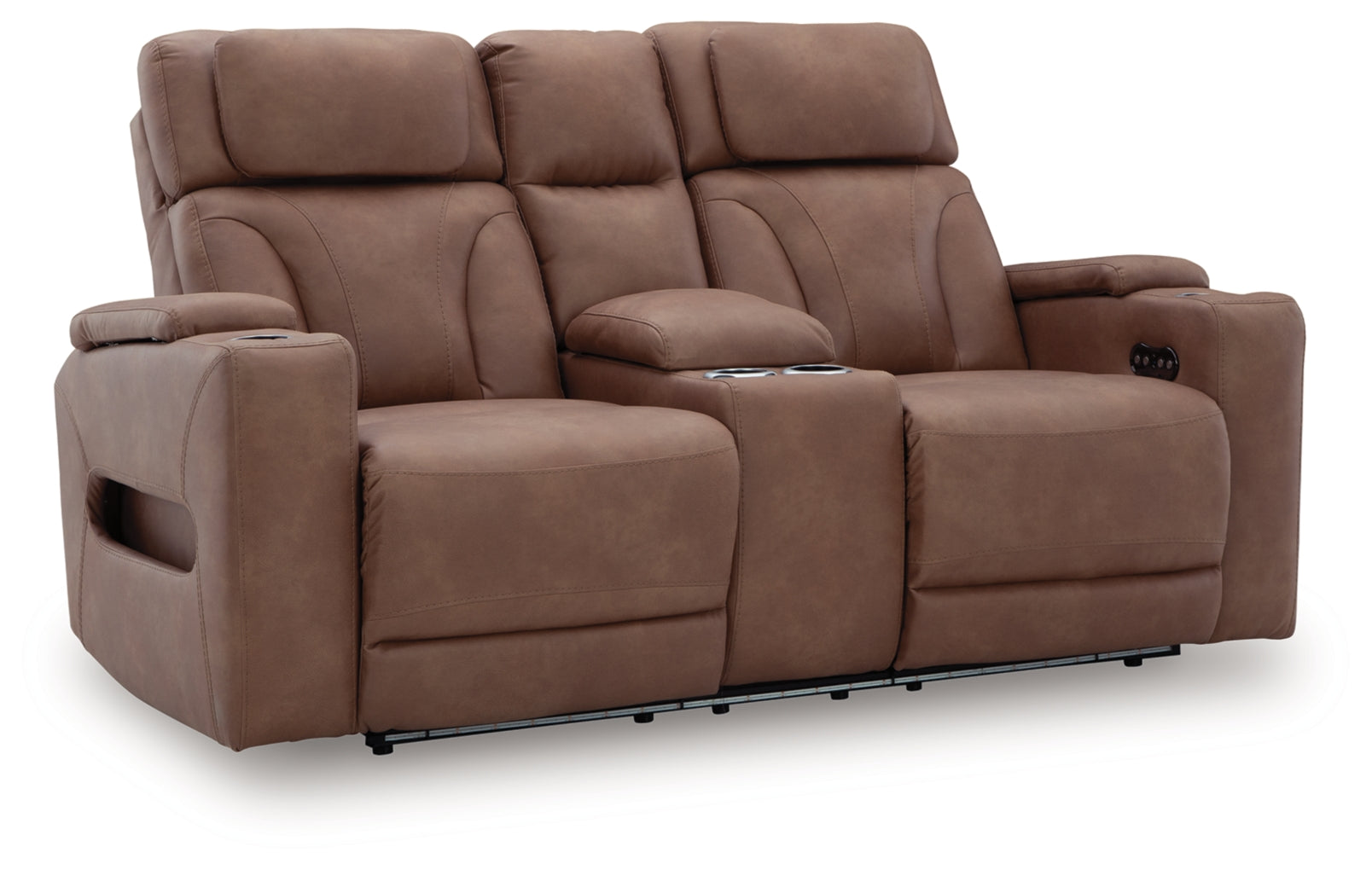 Point Clear Power Reclining Loveseat/Console/Adjustable Headrest