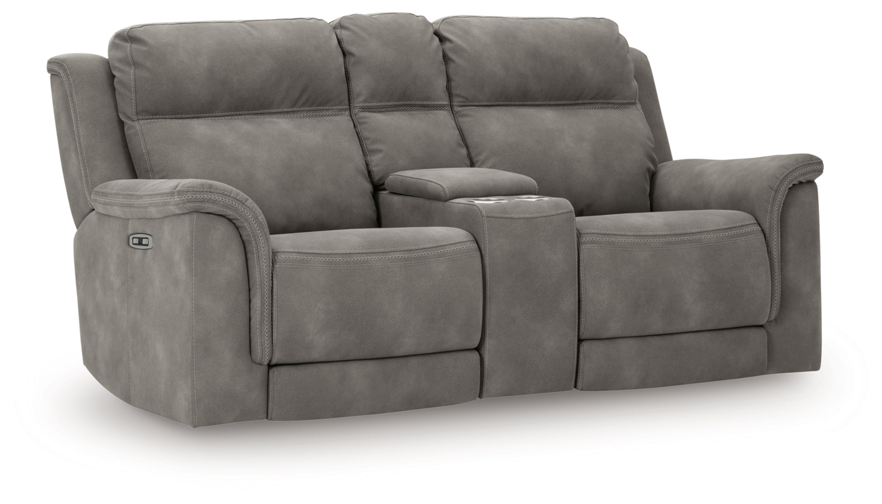 Next-Gen Durapella Power Reclining Loveseat/Console/Adjustable Headrest by Ashley