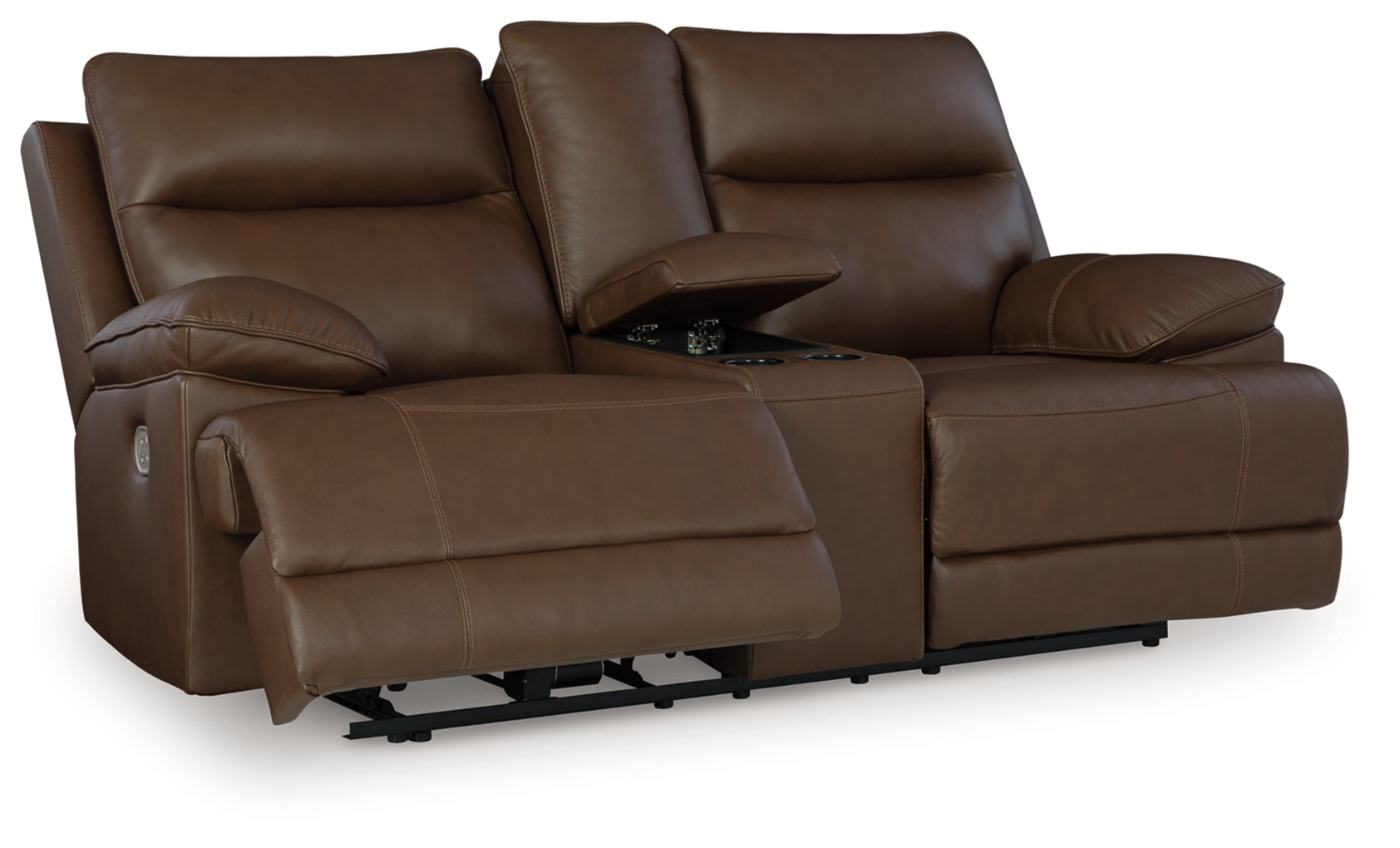 VonRyan Power Reclining Loveseat/Console/Adjustable Headrest