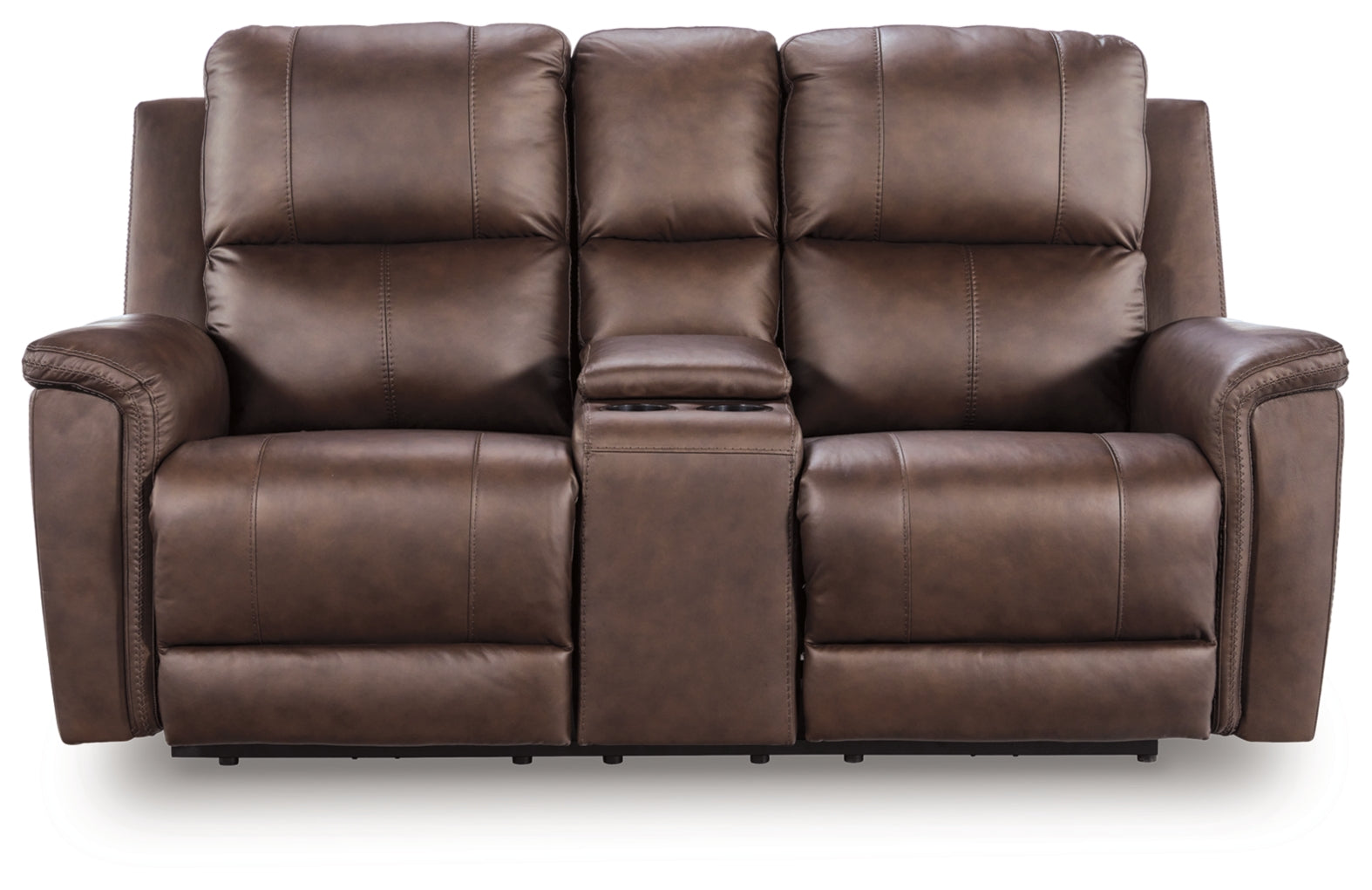 Beryton Power Reclining Loveseat/Console/Adjustable Headrest