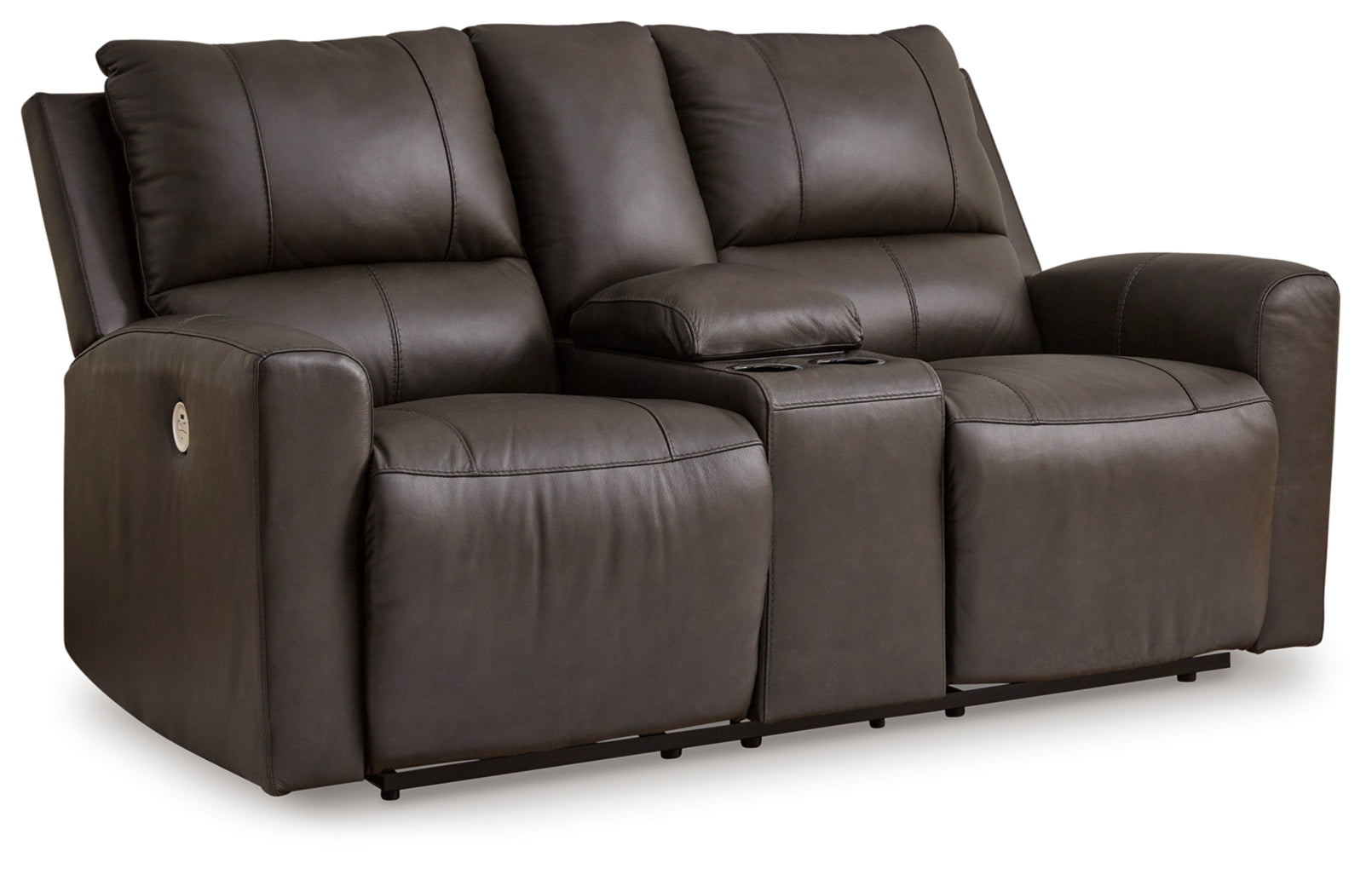 Boxmere DBL Reclining Power Loveseat w/Console by Ashley Furniture