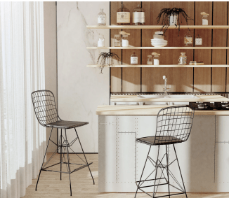 Asver Bar Stool - Set of 2 - Berre Furniture