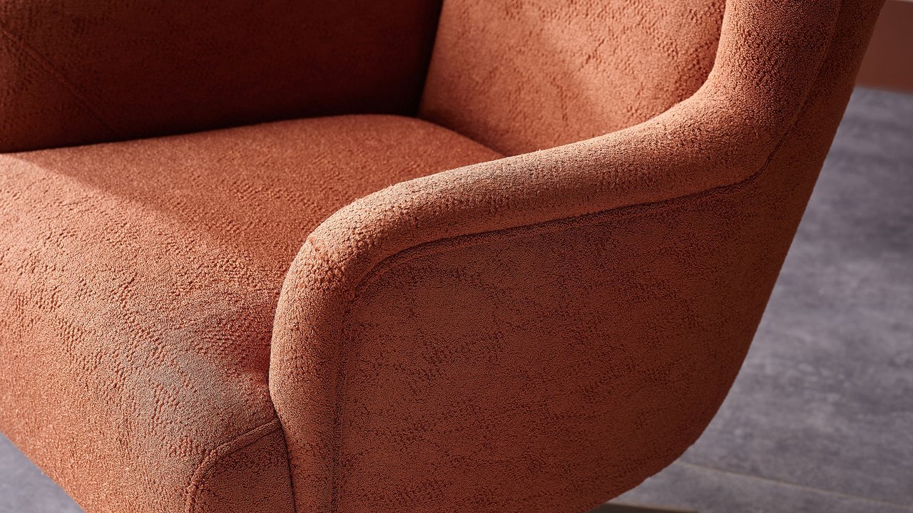 Atlanta Swivel Chair (Peru Brick) by Bellona