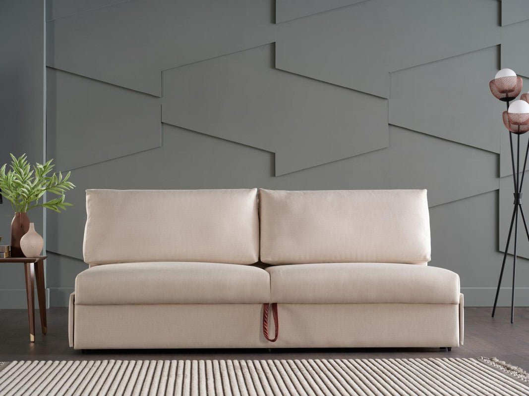 Ava 3 Seat Sleeper by Bellona Light Beige