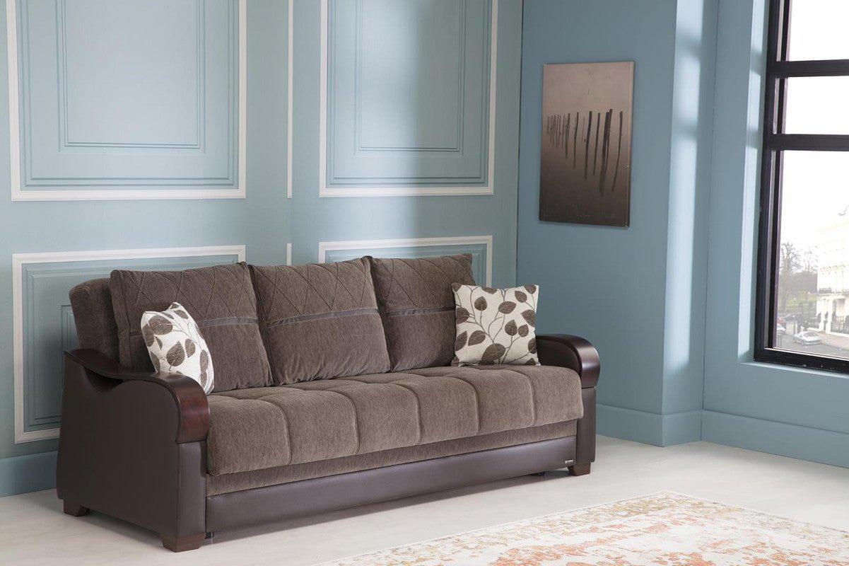 Bennett 3 Seat Sleeper Sofa by Bellona ARMONI BROWN