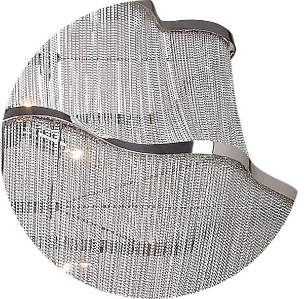 BI OVAL CHROME CHAIN LT FIXTURE