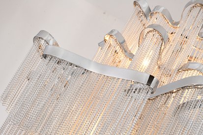 BI SILVER ALUMINUM CHAIN LT - CHROME METAL