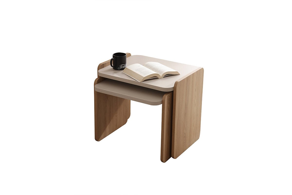 Bianco Nesting Table - Berre Furniture
