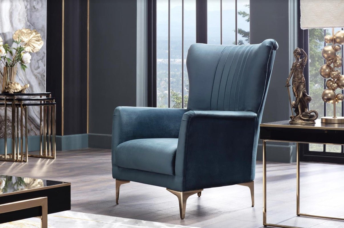 Carlino Accent Chair by Bellona (NAPOLY E.GREEN
