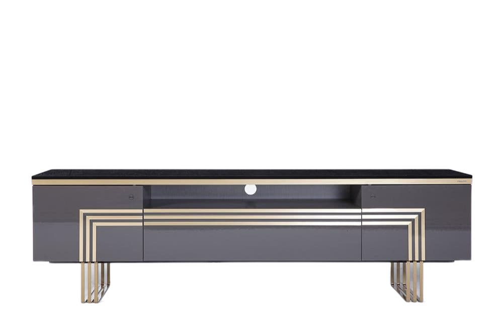 Carlino Tv Stand (Prada Grey) by Bellona