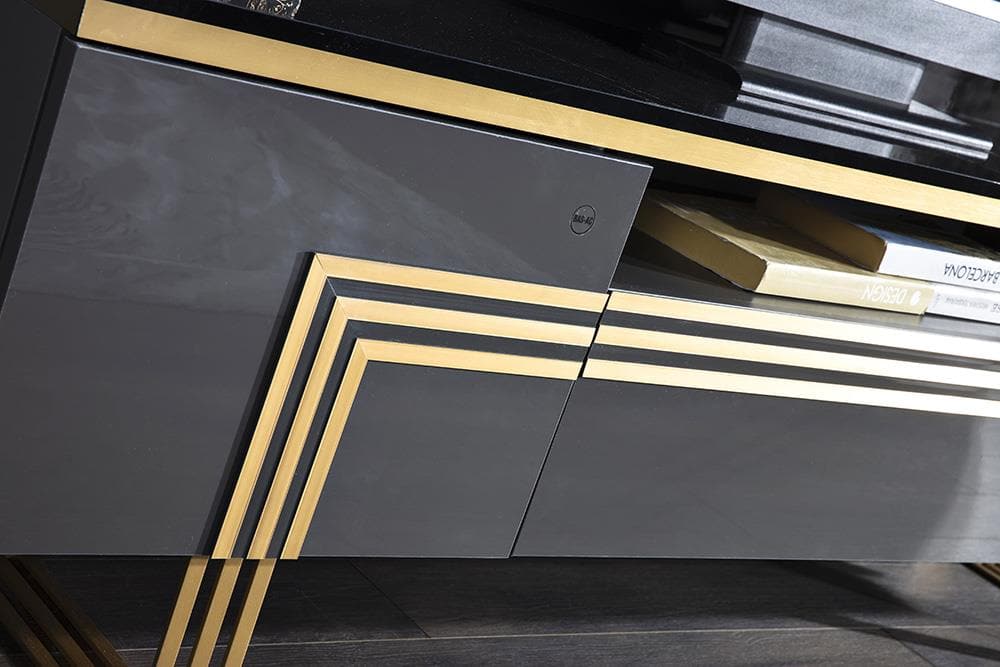 Carlino Tv Stand (Prada Grey) by Bellona