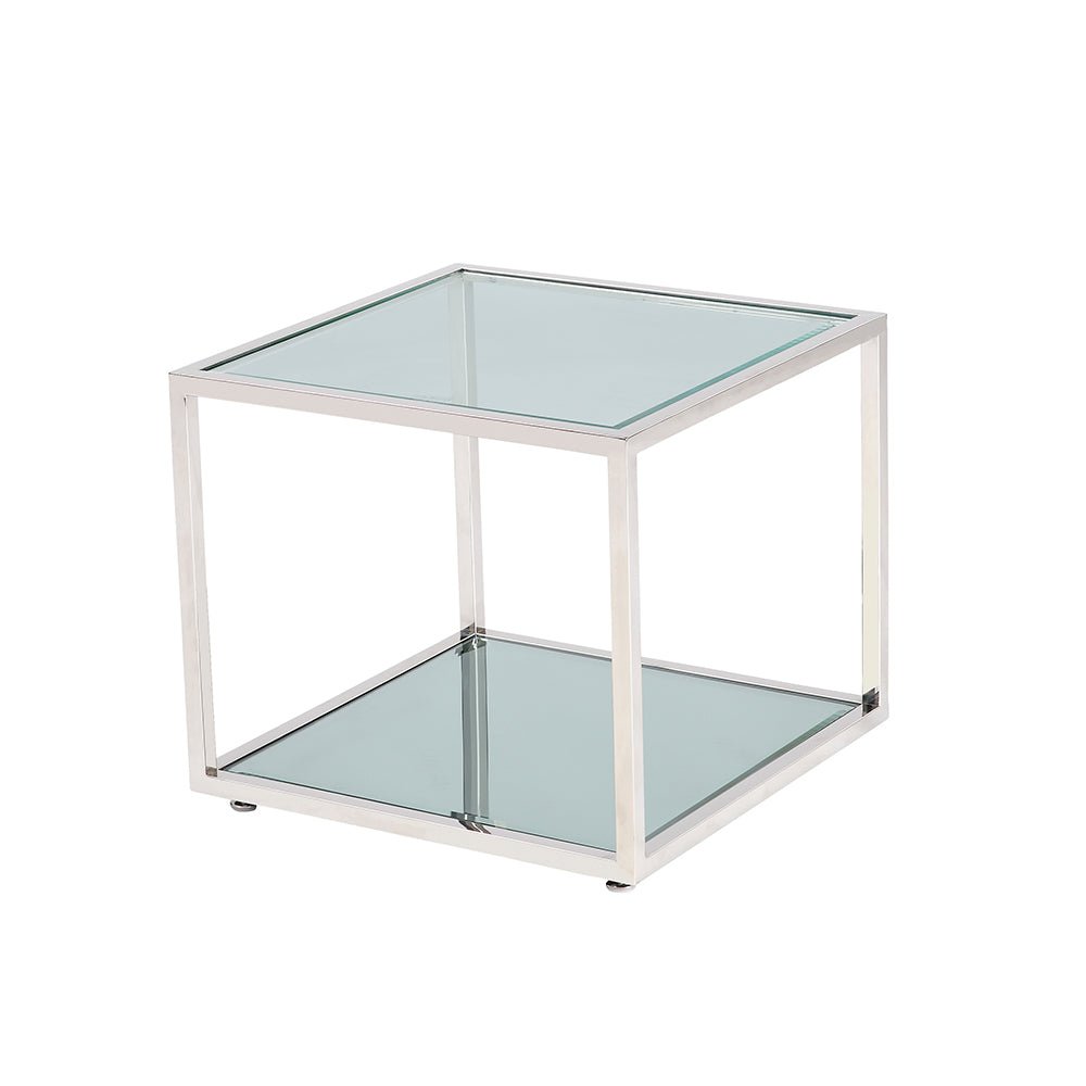 CASPIAN End Table Silver