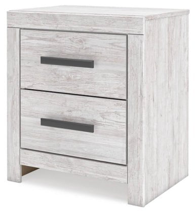 CAYBONI TWO DRAWER NIGHT STAND
