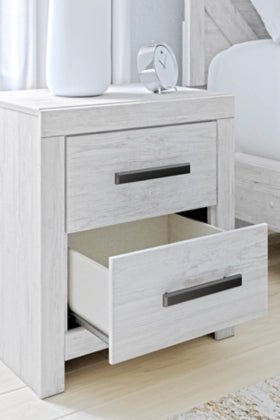 CAYBONI TWO DRAWER NIGHT STAND