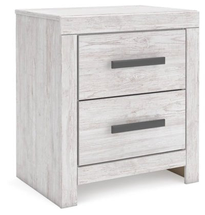 CAYBONI TWO DRAWER NIGHT STAND