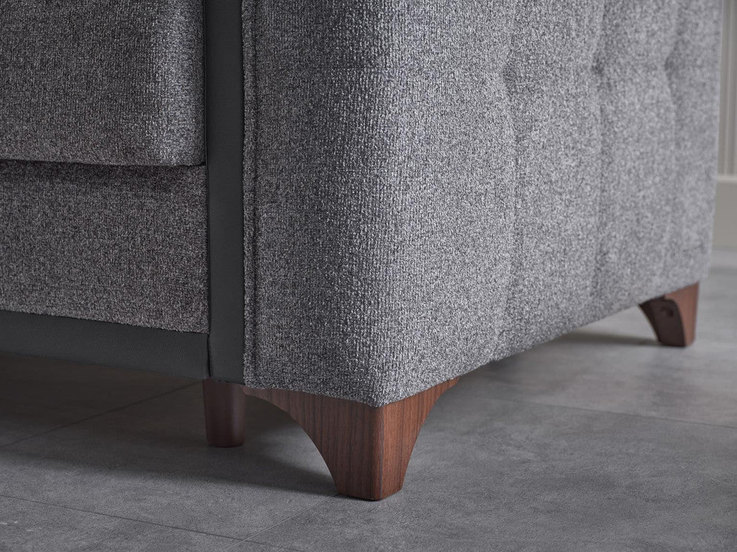 Charlotte Love Seat (Beatto Anthracite) by Bellona