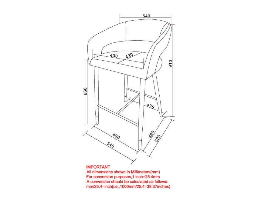 CRIMSON Bar Stools - Berre Furniture