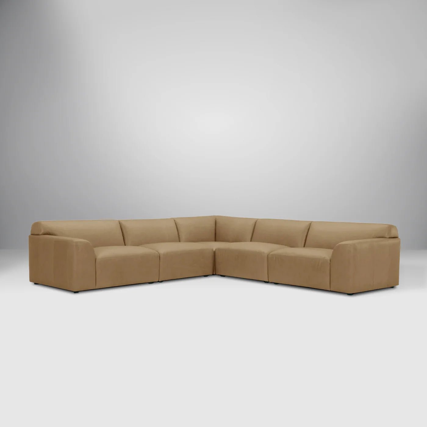 Dakota Leather Sectional Sofa by Bellona - Berre Furniture