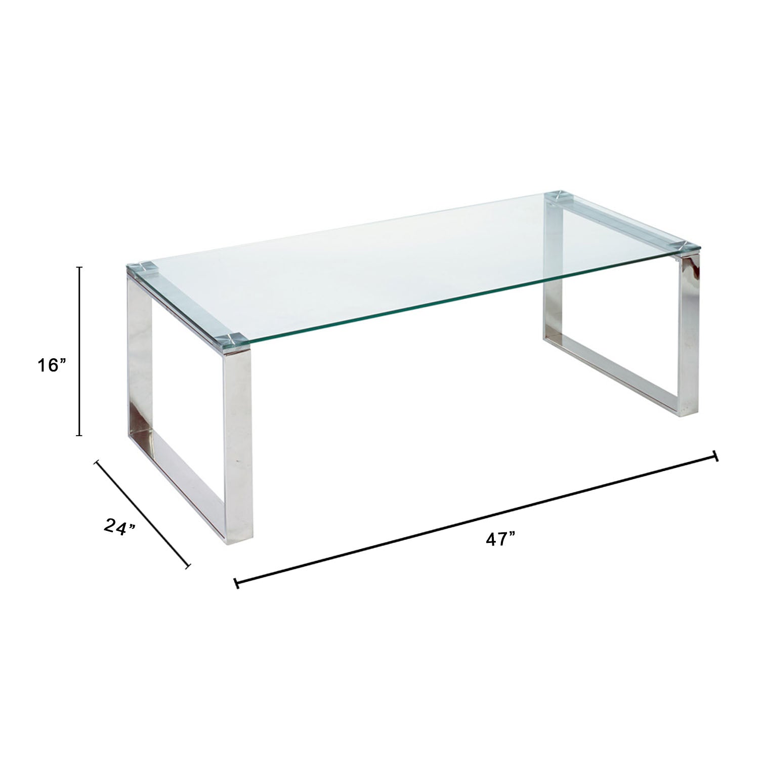 DAVID Coffee Table Silver Coffee