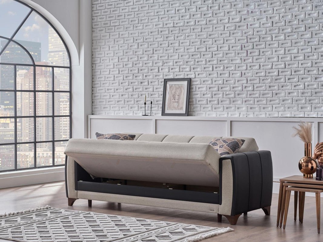 Dublin 3 Seat Sleeper Sofa (Boss Cream) by Bellona