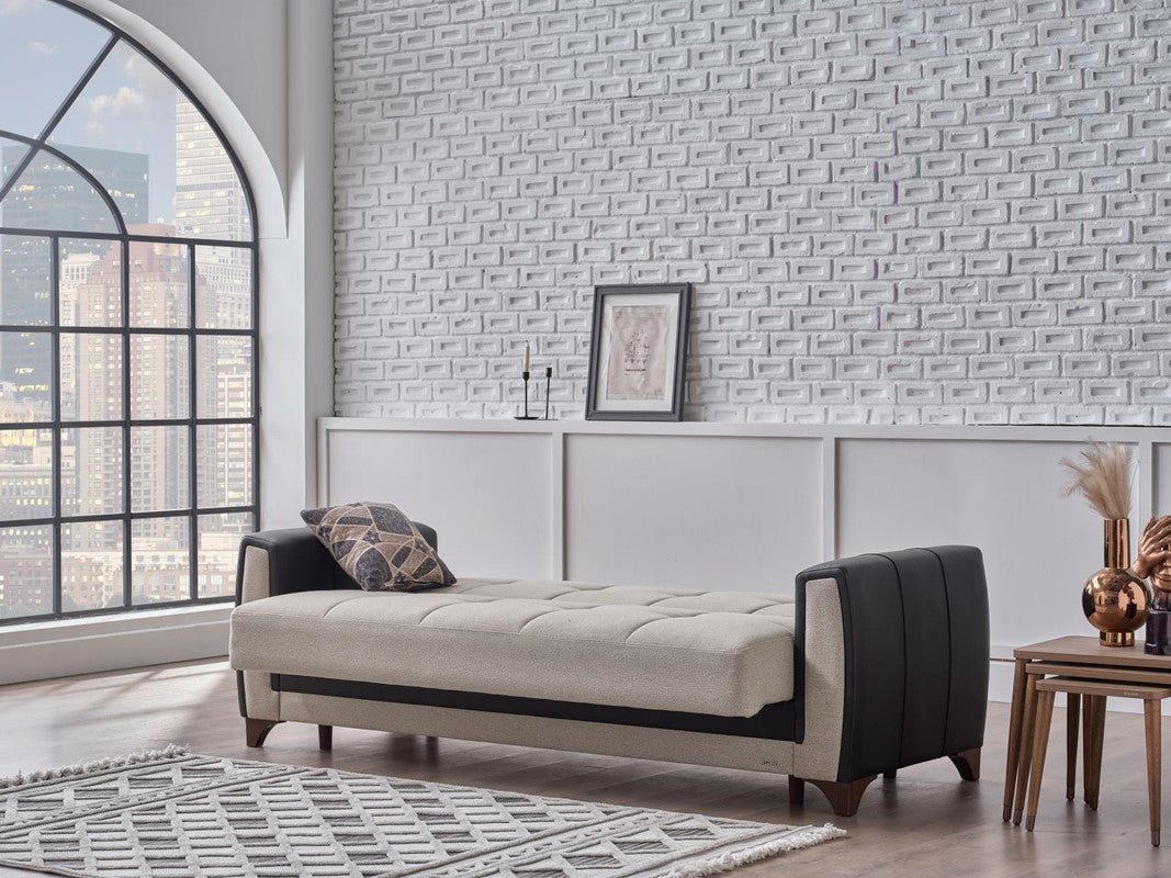Dublin 3 Seat Sleeper Sofa (Boss Cream) by Bellona