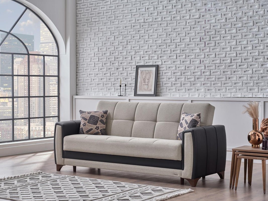 Dublin 3 Seat Sleeper Sofa (Boss Cream) by Bellona
