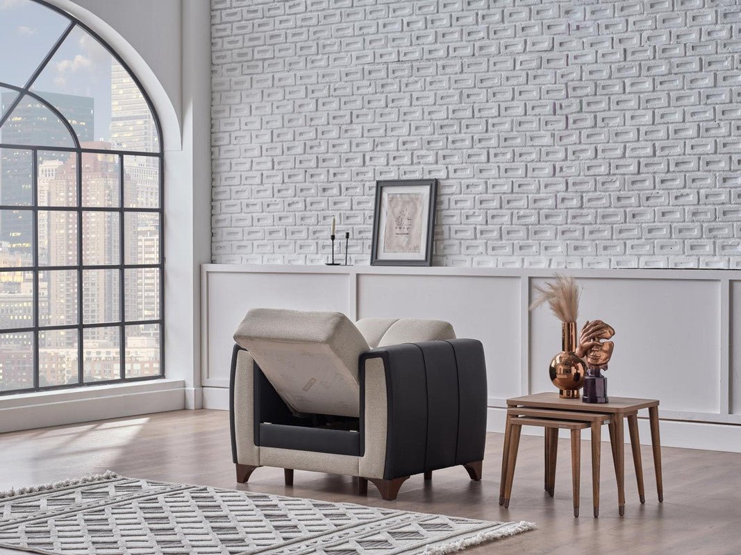 Dublin Armchair (Boss Cream) by Bellona