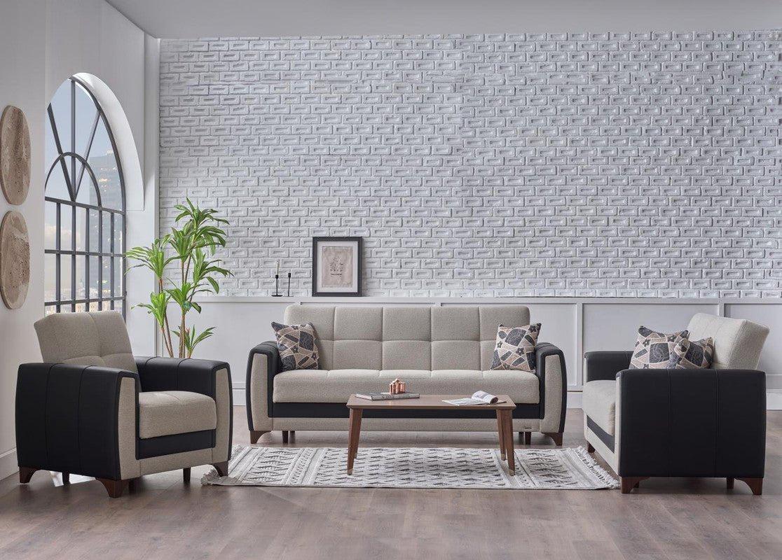 Dublin Living Room Set Sofa Loveseat Armchair by Bellona