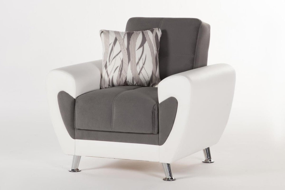 Duru Armchair (Plato Dark Gray) by Bellona Default Title