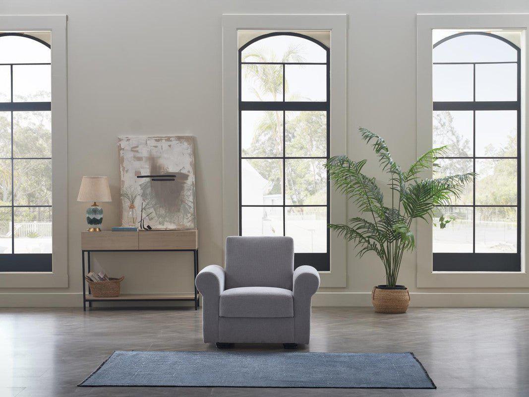 Elita S Armchair (Koopsi Light Gray) by Bellona