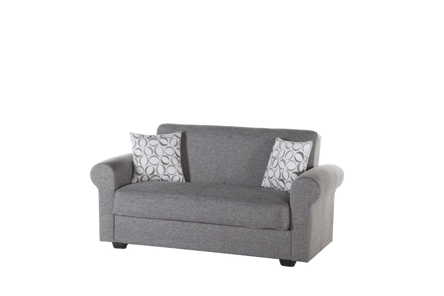 Elita S Love Seat by Bellona DIEGO GRAY