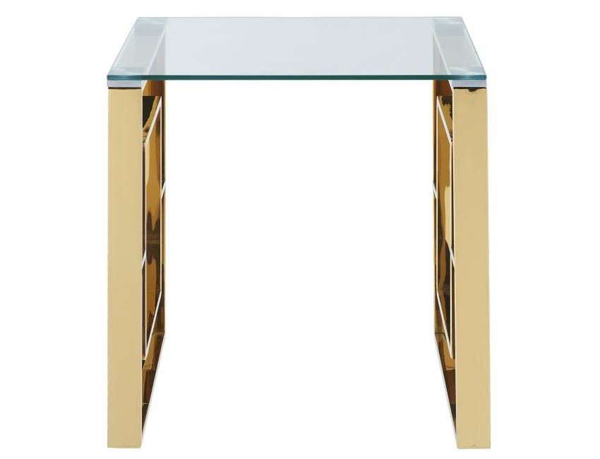 Eros Accent Table in Gold - Berre Furniture