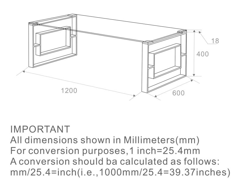 Eros Coffee Table in Silver - Berre Furniture