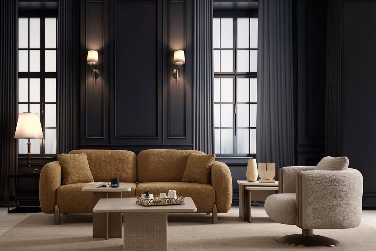 FLORYA Living Room Set - Sofa Loveseat Armchair - Berre Furniture