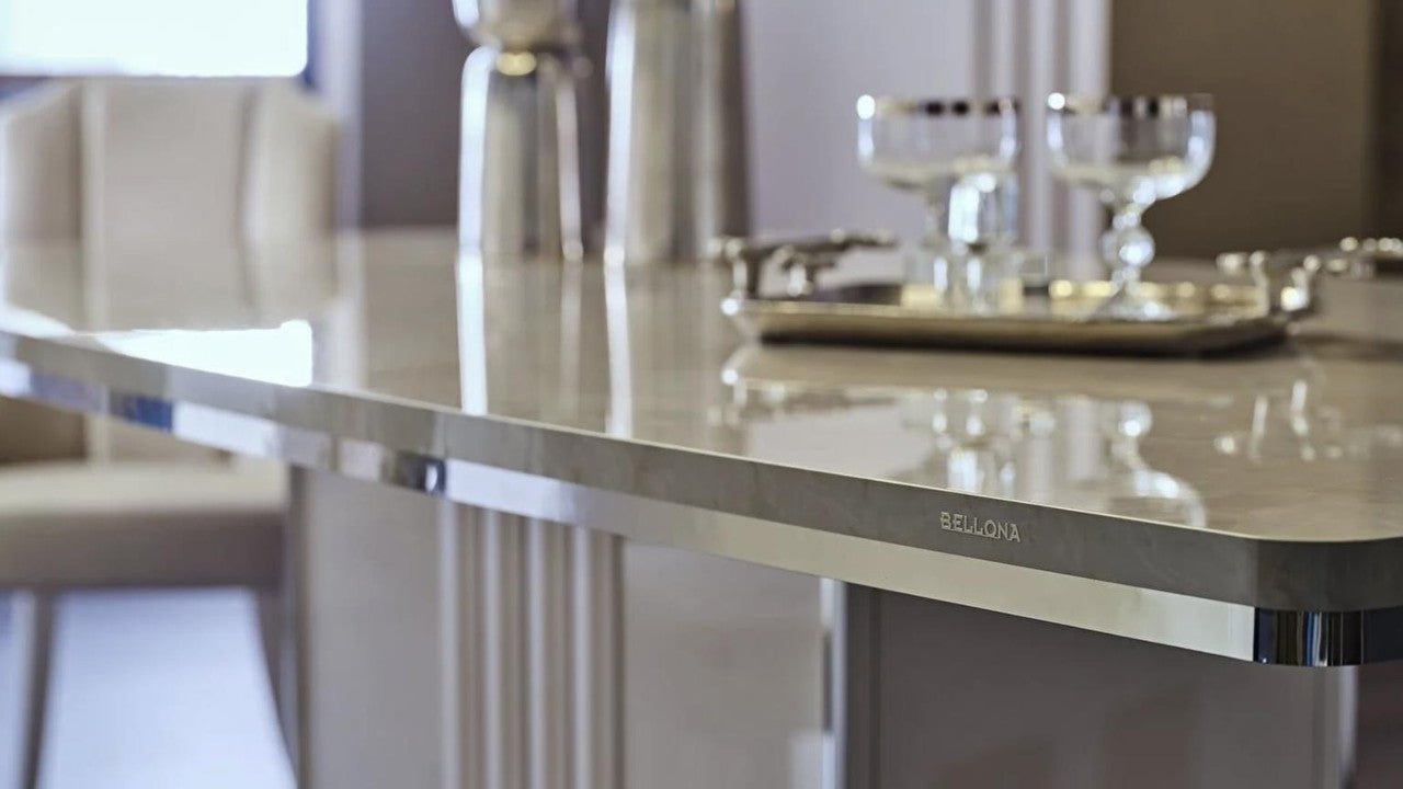 Gravita Dining Table (Ivory) by Bellona