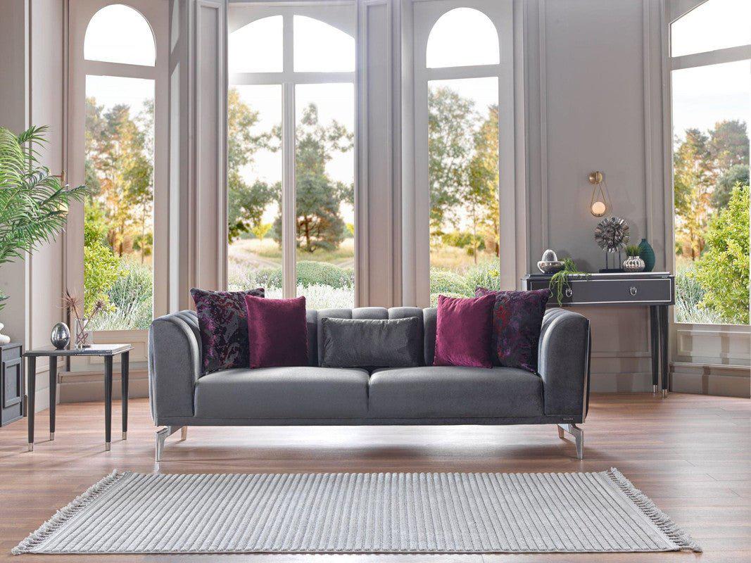 Gravita Sofa Bed Sleeper Sofa by Bellona Deren Anthracite