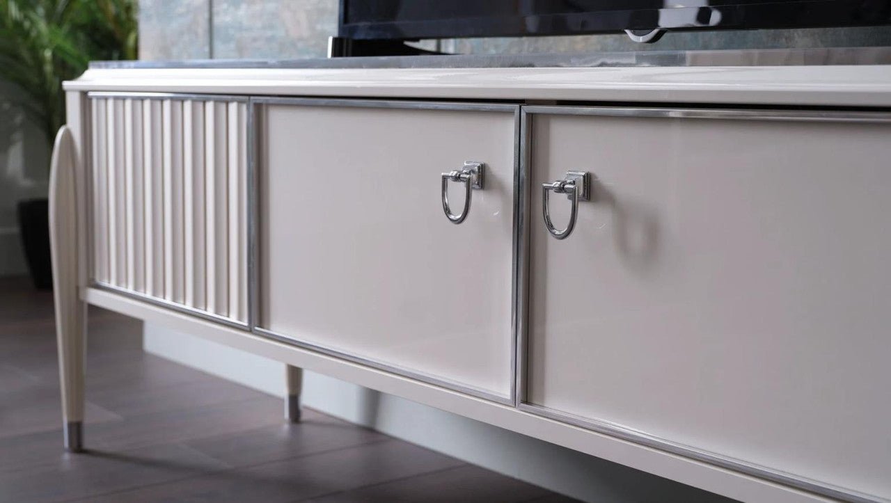 Gravita Tv Stand Ivory Leg by Bellona
