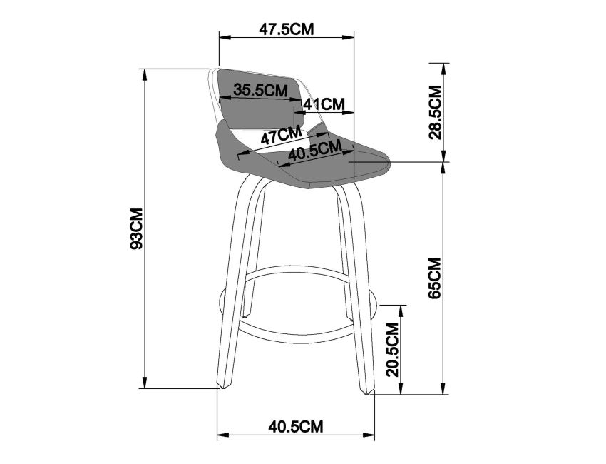 HUDSON Bar Stools - Berre Furniture