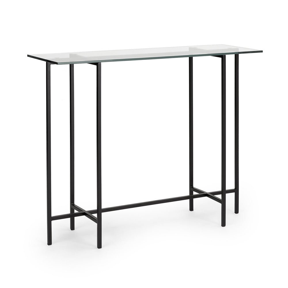 IDA Glass Console Table Black