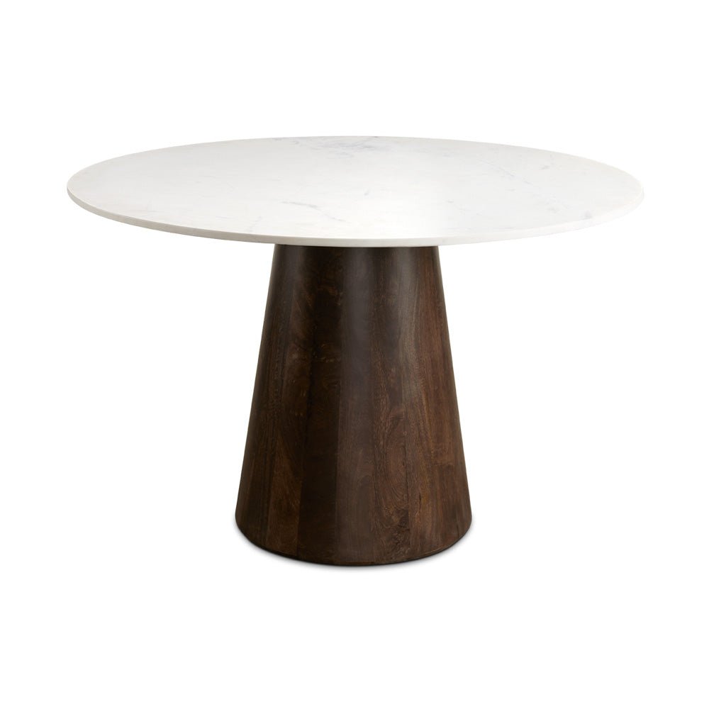 Jagger Marble Dining Table Brown