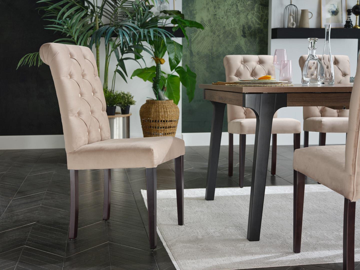 Jaymes Dining Chair 2Pcs (Vika Vizon) by Bellona