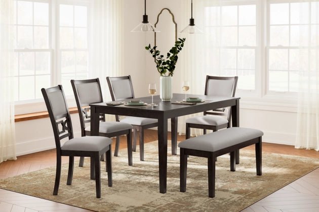 LANGWEST DINING ROOM TABLE (Set of 6)