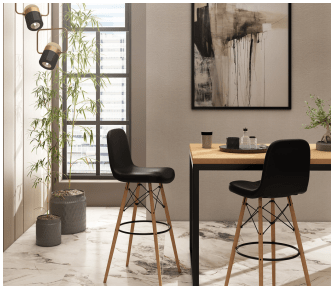 Lina Bar Stool - Set of 2 - Berre Furniture