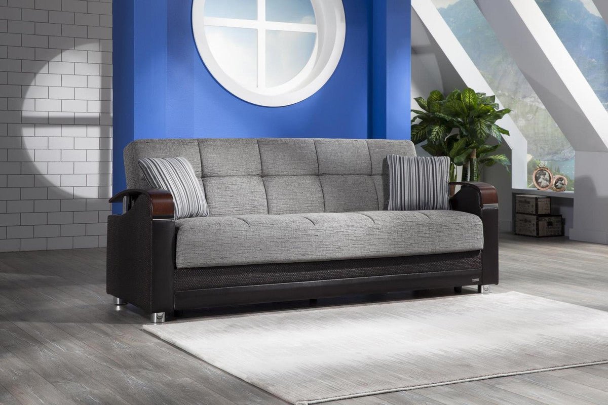 Luna Regal 3 Seat Sleeper Sofa by Bellona FULYA GRAY