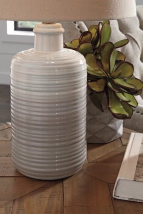 Marnina Ceramic Table Lamp Set of 2 - Berre Furniture