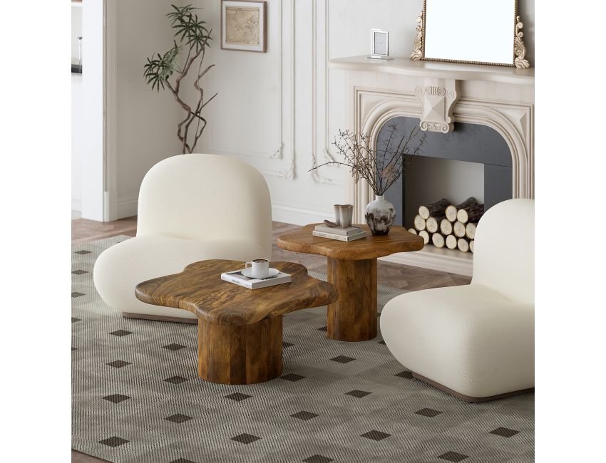 MAYAL 2pc Coffee Table Set - Berre Furniture