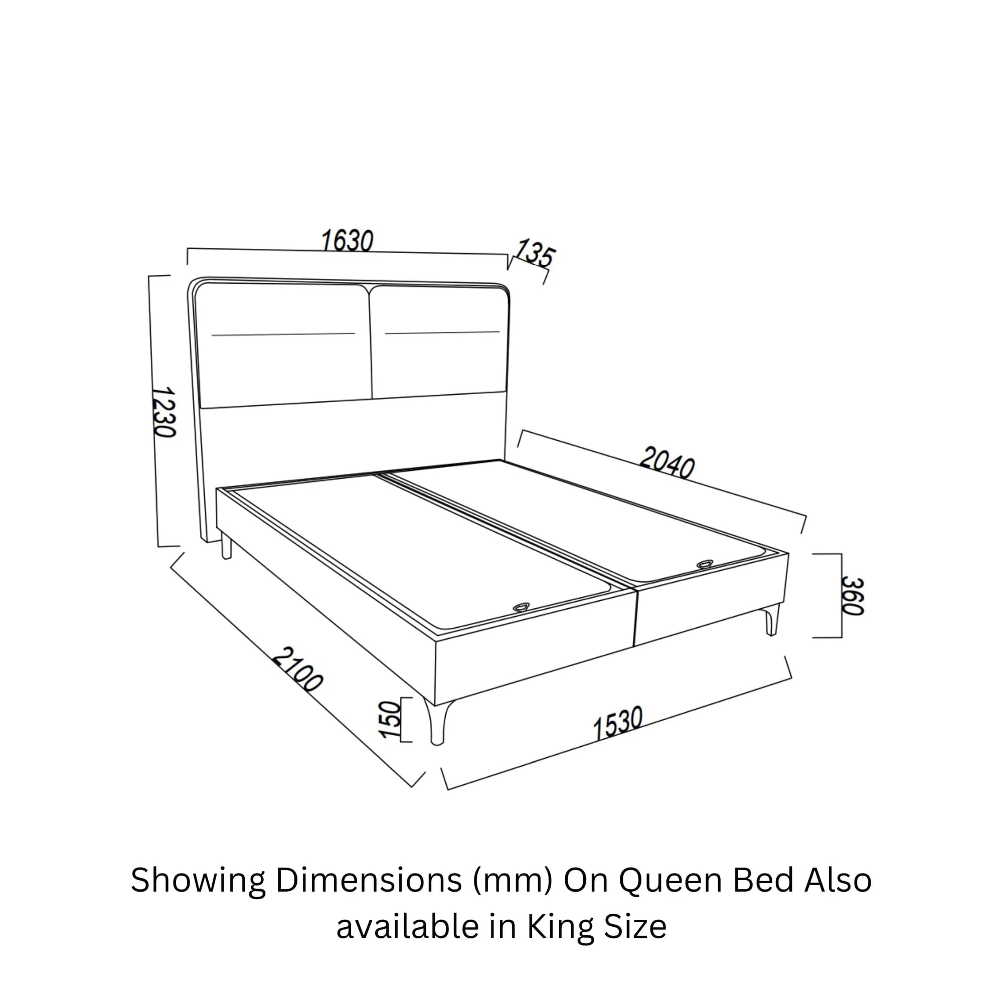 MIRANTE Bed by Bellona - Berre Furniture